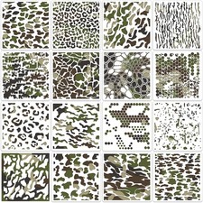 Camo Stencil for Spray Paint 6inch Stencils Camouflage Stencils...