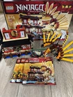 LEGO Ninjago Fire Temple + Dragon Set 2507 W/ Box + Manual Incomplete No Figures