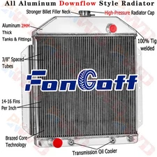 3 Row Radiator For 1949-1953 Ford Country Sedan Squire Ford V8 Engine