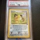 2000 POKEMON PROMO BLACK STAR GAME BOY #10 MEOWTH-HOLO PSA 8