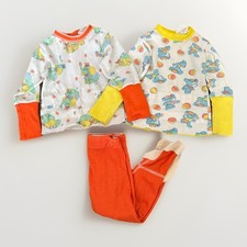 Vintage 70s Toddletime JCPenney Baby Pajamas Set Circus Elephant Size 1 /18-23lb