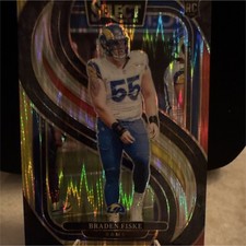 Panini Select Braden Fiske Los Angeles Rams Rookie Prizm Premier Level #171 2024