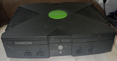 Microsoft Original Xbox Classic OG Black Console ONLY Tested Working 2002