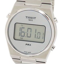Tissot PRX Digital Watch SS Steel Silver Dial Unisex New From Japan
