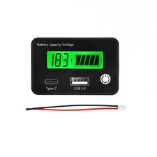 Battery Capacity Voltmeter Tester Lithium Voltage Meter Tester Gauge Monitor