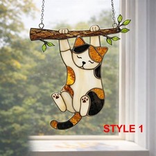 Calico Cat Acrylic Suncatcher, Pet Window Hanging, Animal Lover, Gift For Mom