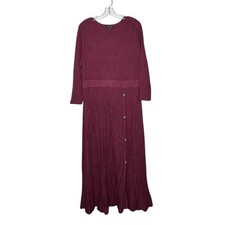 Lane Bryant Burgundy Ribbed Sweater Dress Plus Size 18/20