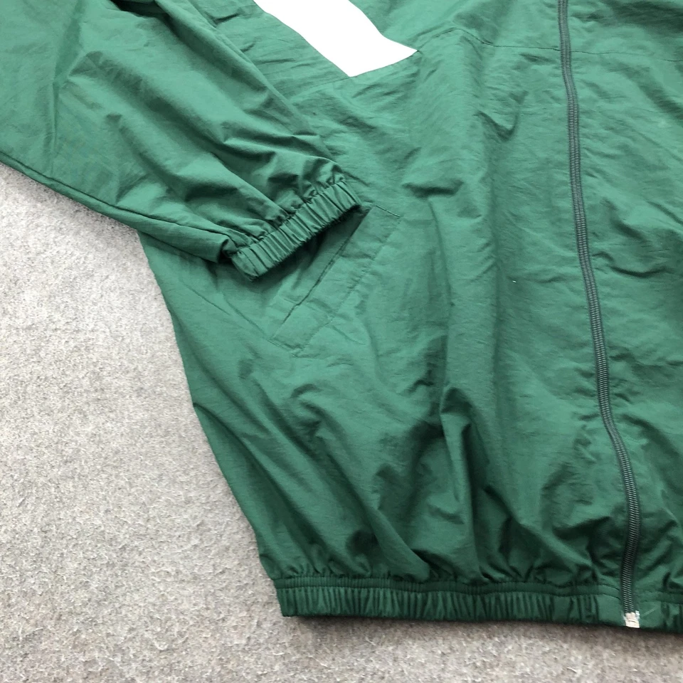 Vintage Tulane Green Wave Jacket Mens 3XL Green NCAA Basketball Windbreaker 90s - Image 2 of 4