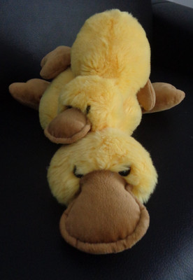 2 x NICI Ente Emma liegend gelb XL 50 & 30cm   Plüschtier