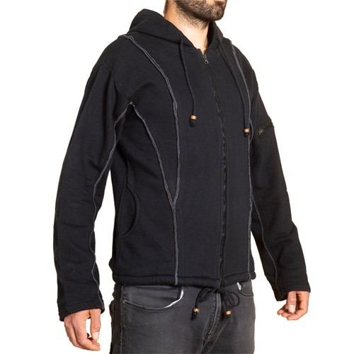 PANASIAM Outdoorjacke mit Kapuze Hoodie Patchwork Tracking Travel allround Jacke - Bild 2 von 5