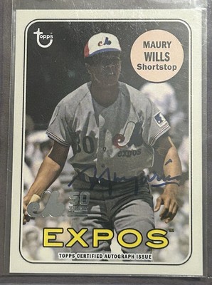 2019 Topps Archives - 50th Anniversary of the Expos Autographs Maury Wills