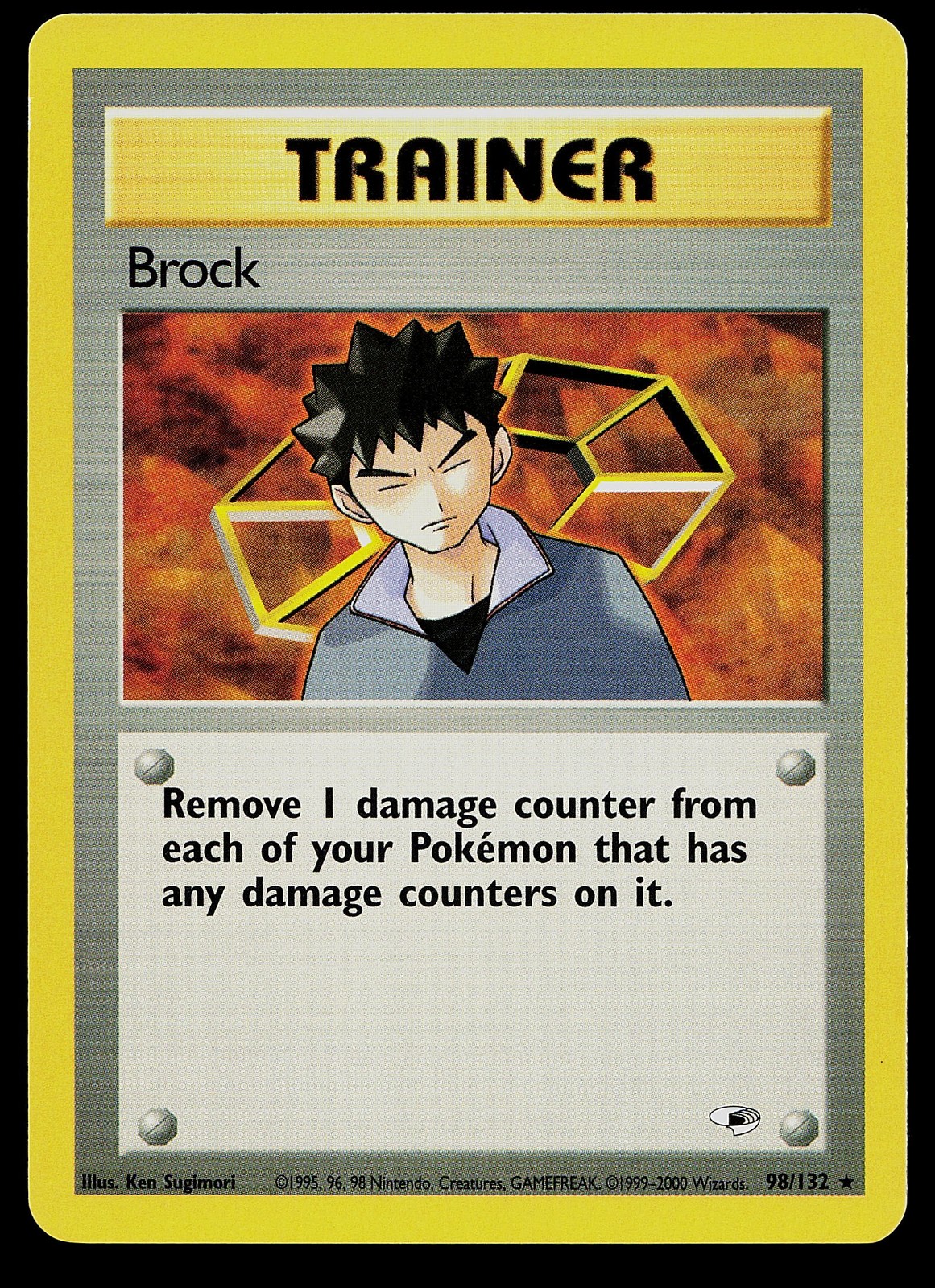 Pokemon Card - Brock Gym Heroes 98/132 Rare