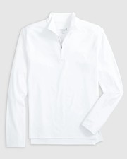 johnnie-O Baird Performance 1/4 Zip Pullover White Size XL
