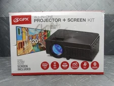 GPX 120" All-In-One Movie Projector + Screen Kit PJ300VP