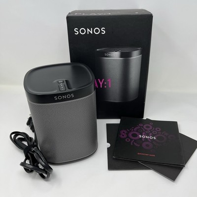 Sonos Play:1 Compact Wireless Smart Speaker Black PLAY1US1BLK S1 S2 Tested Box
