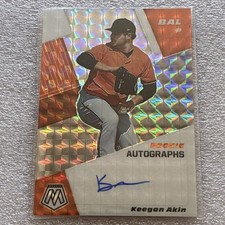 2021 Panini Mosaic - Rookie Autographs Mosaic Keegan Akin #RAM-KE (AU, RC)