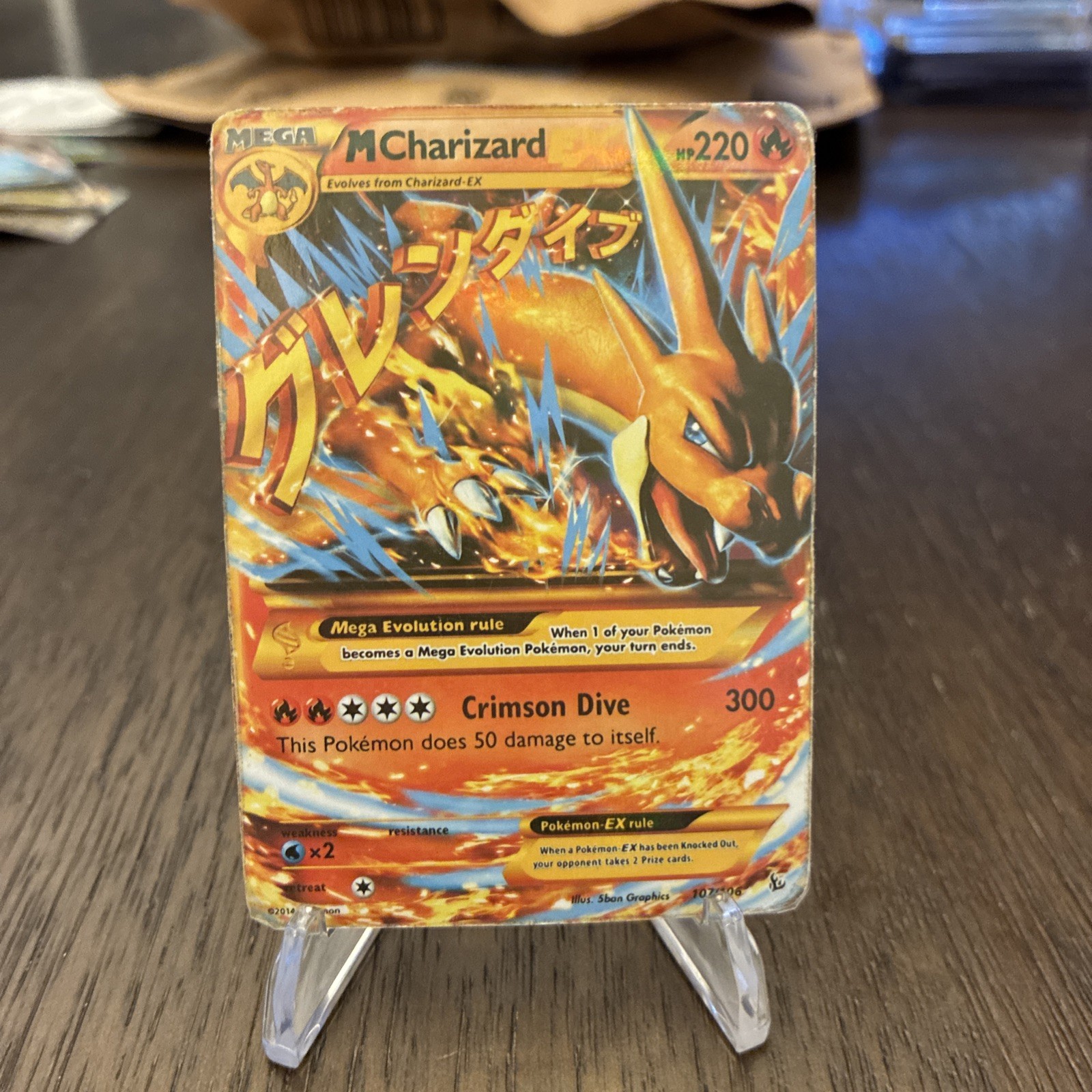 Pokemon M Mega Charizard EX 13/106 Flashfire Ultra Rare Holo NM