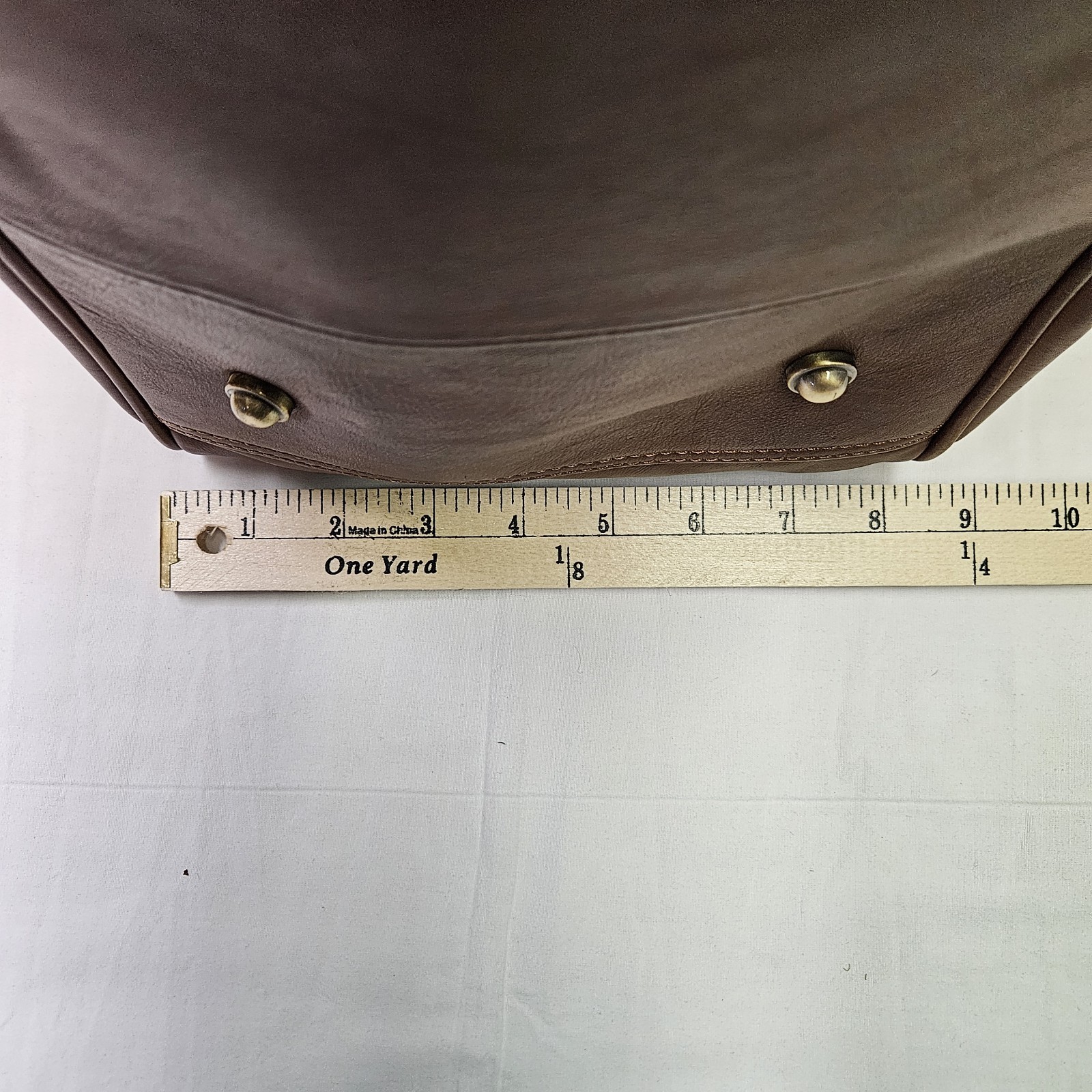 Ralph Lauren Chaps Genuine Brown Saddle Leather Weekend Travel/Gym Duffle -NWT thumbnail 14