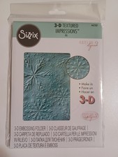 NEW Sizzix 3D Embossing Folder "Winter Snowflakes" 662287