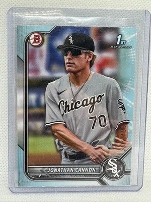 2022 Bowman Jonathan Cannon #BD-180 Sky Blue /499 - CHICAGO WHITE SOX    (MP)