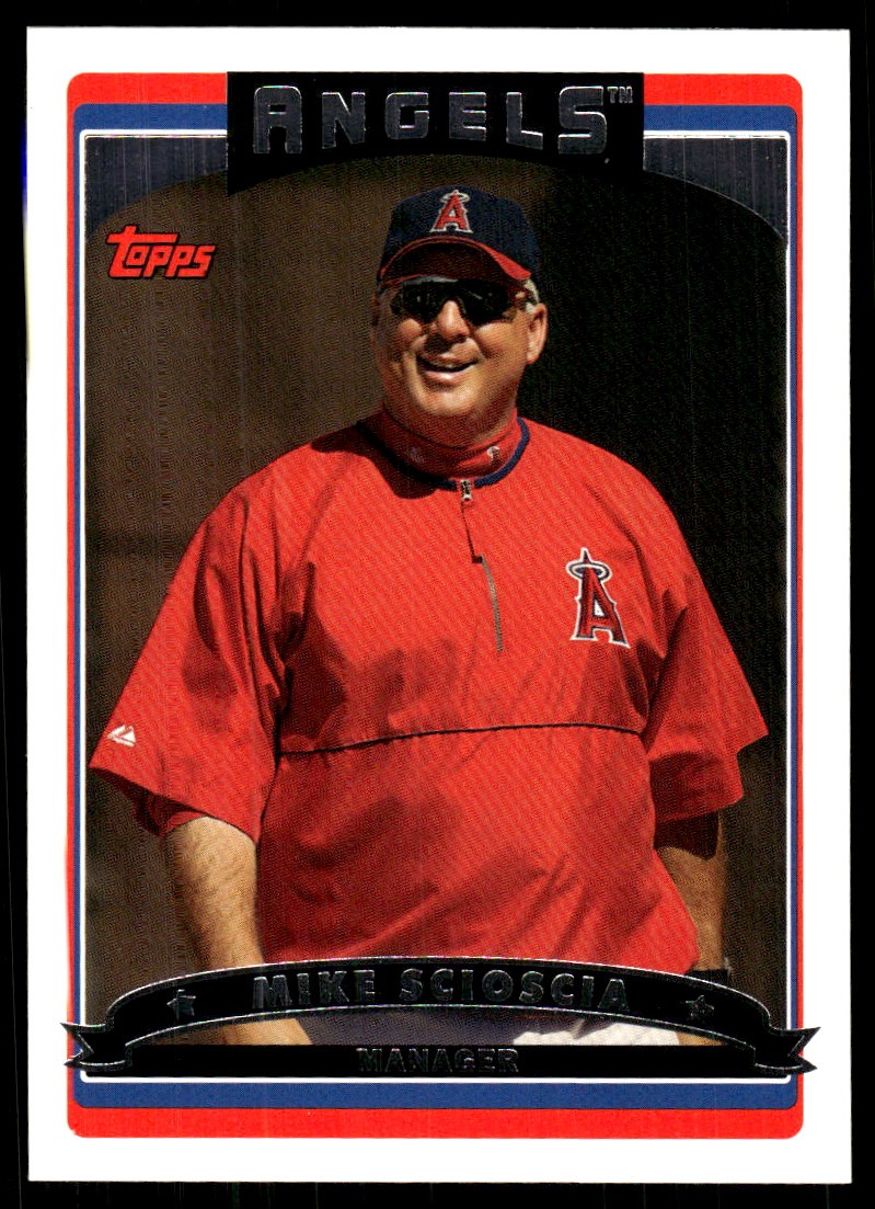 Mike Scioscia 2006 Topps #586 Angels MLB READ FREE SHIPPING AutographDen