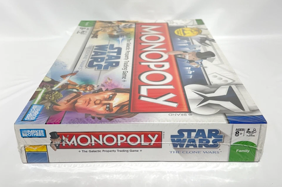 Monopoly Star Wars The Clone Wars Juego de Mesa 2008 Caja Dañada Foto 4 de 4