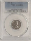 1919-D Denver Minted Lincoln Wheat Cent Penny 1C PCGS Graded MS63 BN