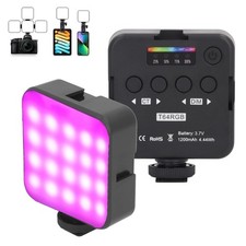 RGB Video Lights LED Camera 20 Effect Modes Rechargeable Portable Clip Lamp