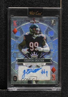 2023 Wild 5 Card Draw Stacked Deck 1/1 Gervon Dexter #SD-GDA Rookie Auto RC 19n6