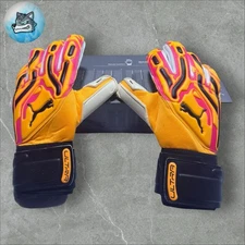 Puma Ultra Pro RC GoalKeeper Soccer Gloves Orange Black 041859 09 Men's Size 9