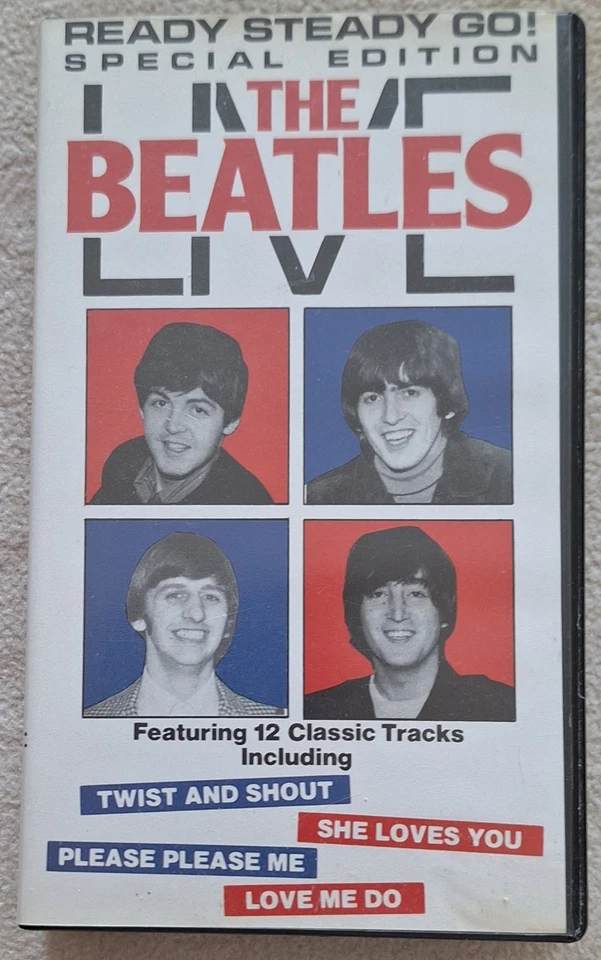 VHS The Beatles live 1964, ca. 20 min., EMI Original Kassette, top!