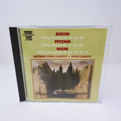 Busoni Pfitzner Reger String Quartets CD 1987 Classical Pantheon D14090 EXC