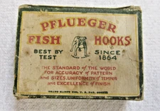 Vintage Pflueger  O'Shaughnessy  Fish Hooks  in original box