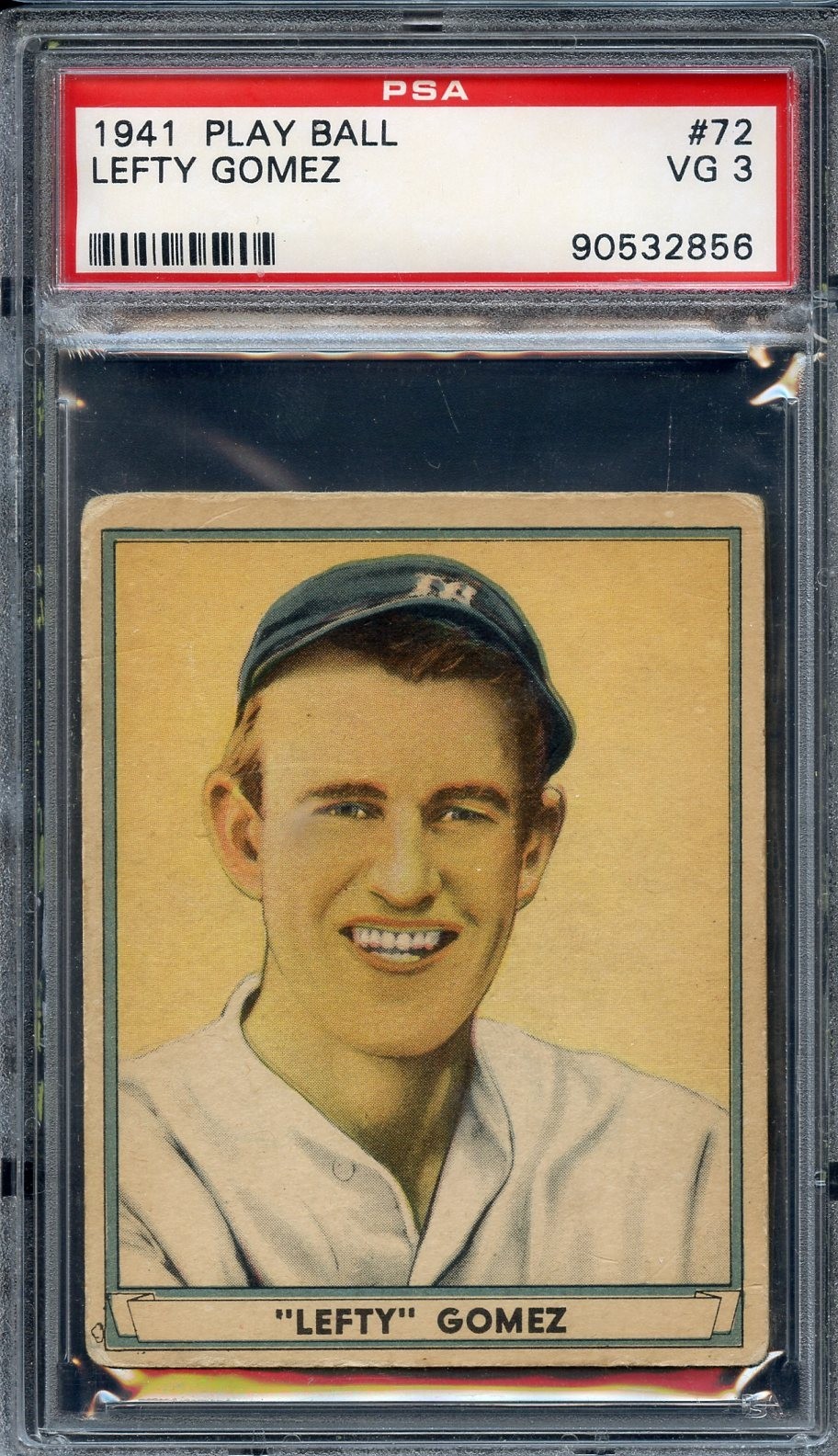 1941 Play Ball #72 Lefty Gomez PSA 3 HOF New York Yankees 2856
