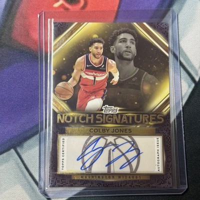 2025-26 Topps - Topps Notch Signatures Colby Jones #TNS-CJ (AU) Wizards   