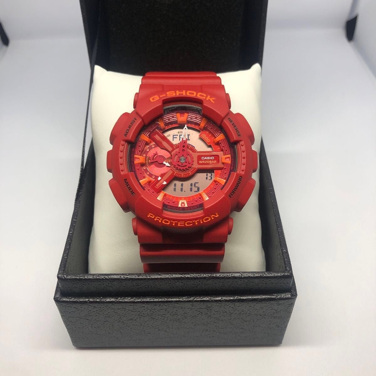 美品 CASIO G-SHOCK GA-110AC レッド Casio G-shock Ga-110ac Red Japan Mov't. 20bar Stainless