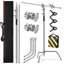 Stand Light Stand Stainless Metal Photography Kit - Heavy Duty 10.5ft/330cm V...