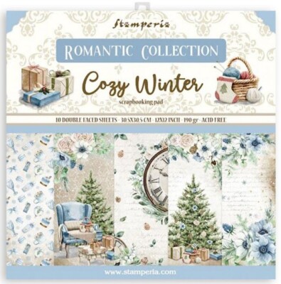 STAMPERIA-1 SET Scrapbooking Papier-30,5 cm-Cozy Winter-Weihnachten-SBBL120