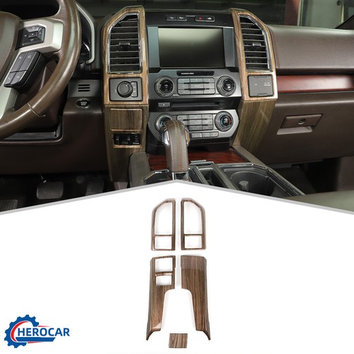 5X Central Control Air Vent Outlet Panel Trim Cover For Ford F150 Wood
