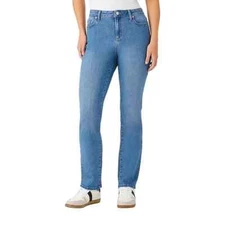 Member's Mark Women's Straight Jeans Size 16 Medium Wash
