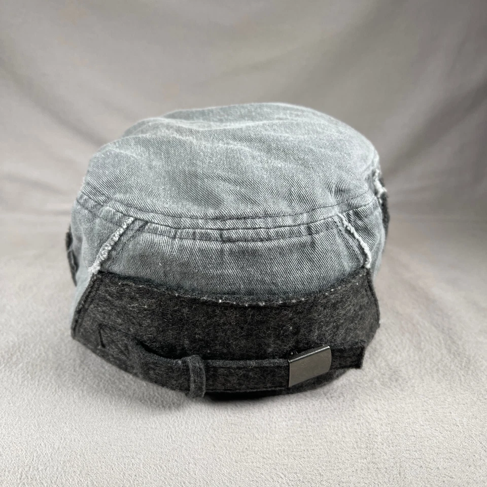 El Lado Oscuro de la Person Cadete Sombrero Hombres OS Gris Correa Ejército Gorra Remaches Foto 3 de 4