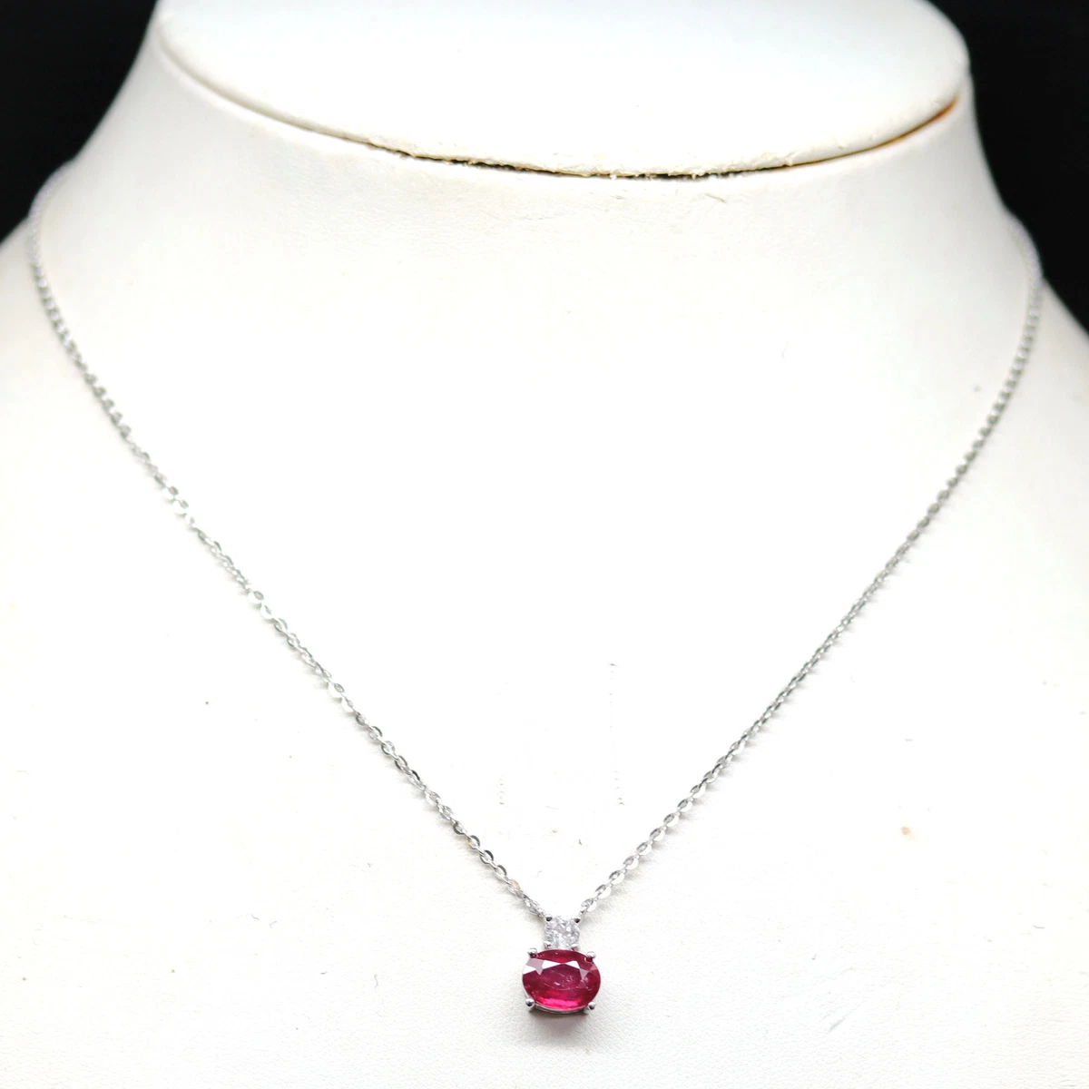 Ruby and shop topaz necklace