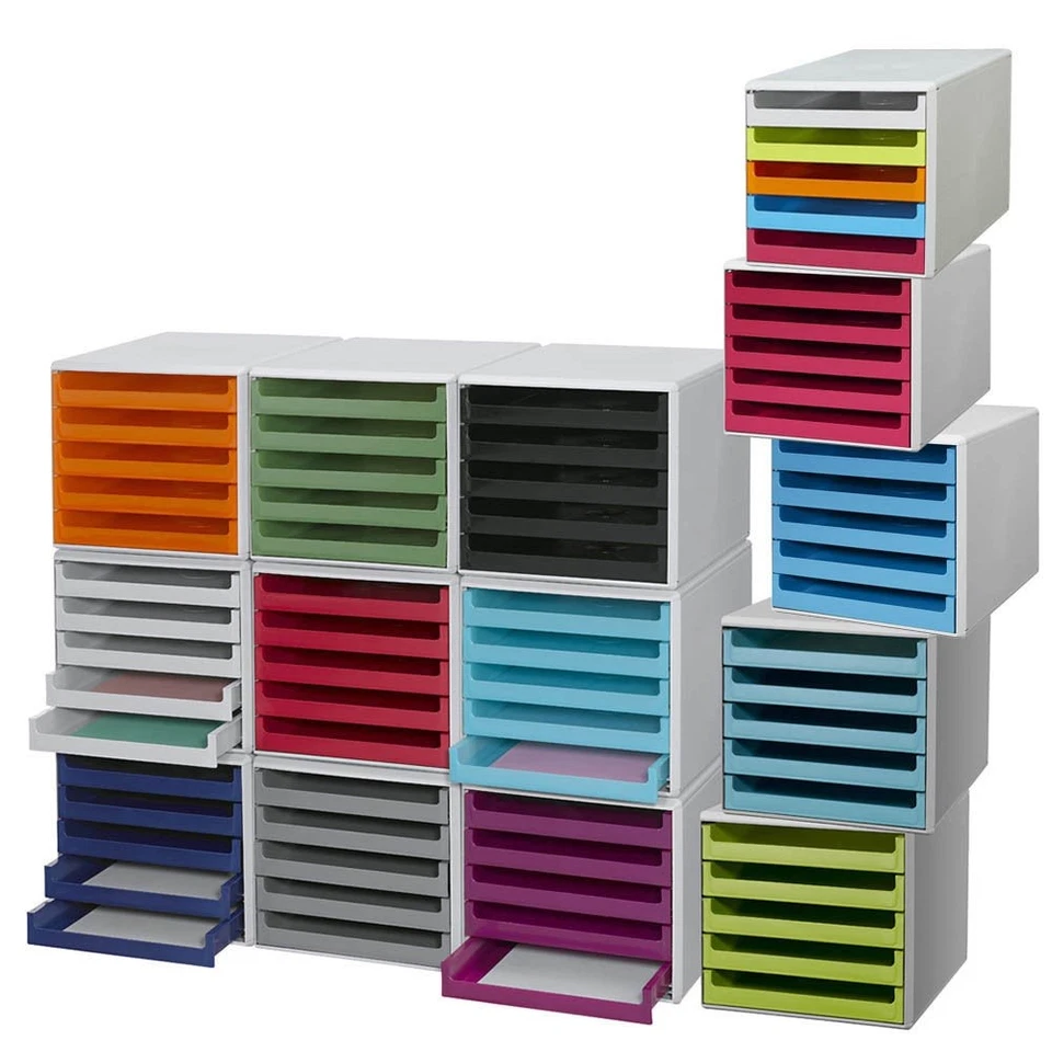 Schubladenbox 5 Schübe Ablagebox Briefablage Ablage NEU + OVP