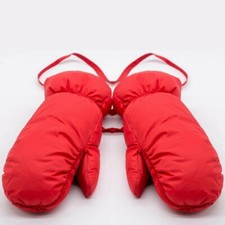 Men Women Duck Down Gloves Mittens Ski Hiking Winter Warm Thick Black Red SPW