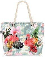 Void Tasche Tropen Flamingos Flamingo Safari Zoo Vogel Blumen Palmen