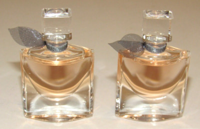 2 Lancome La Vie Est Belle Eau de Parfum 0.14 Oz Each Perfume MINI Bottle NWOB