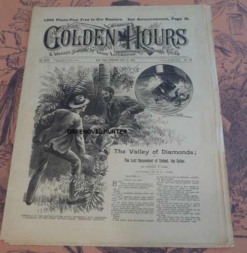 SINBAD THE SAILOR GOLDEN HOURS #704 NORMAN MUNRO STORY PAPER DIME NOVEL