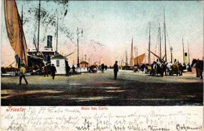 CPA AK TRIESTE Molo S. Carlo ITALY (529553)