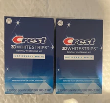 Crest Noticeably White 40 Strips of Dental Whitening Kit (Exp: 12/23)