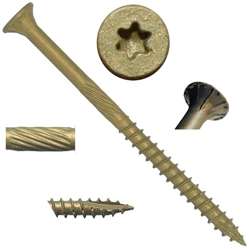BRONZE STAR SCREWS: Exterior Torx/Star (ACQ) Coated Fence and Deck Wood Screws - Picture 63 of 115